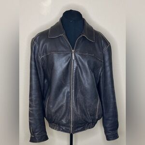 Vintage bomber, aviator jacket by Roundtree and Yorke. Men’s size L.